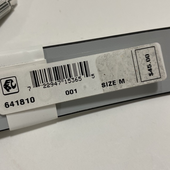 Calvin Klein Womens Belt NWT Silver Hardware Neon White Turquoise Medium - Picture 6 of 11